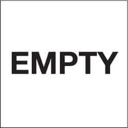 NMC - Empty DOT Shipping Label - 6" High x 6" Wide - Exact Industrial Supply