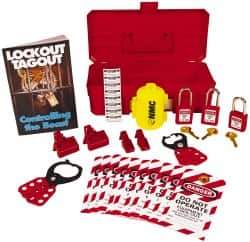 NMC - 30 Piece Electrical Lockout Kit - Comes in Tool Box - Exact Industrial Supply