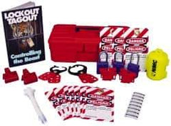 NMC - 30 Piece Electrical Lockout Kit - Comes in Carrying Case - Exact Industrial Supply