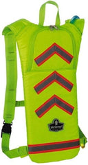 Ergodyne - Lime Green Hydration Backpack with Thermos - 70 Ounce Reservoir Capacity - Exact Industrial Supply