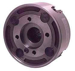 Bison - 4 Jaws, 8" Diam, Independent Manual Lathe Chuck - A2-6 Mount Spindle, Reversible, 1,800 Max RPM, 1.969" Through Hole Diam, Cast Iron - Exact Industrial Supply