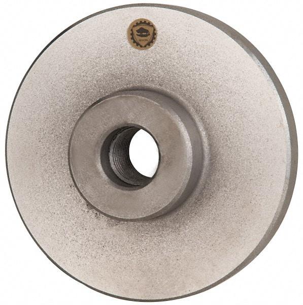 Bison - Adapter Back Plate for 10" Diam Self Centering Lathe Chucks - 2-1/4 - 8 Mount, 2-1/4" Through Hole Diam, 4.173mm ID, 10.079" OD, 0.984" Flange Height, Cast Iron - Exact Industrial Supply