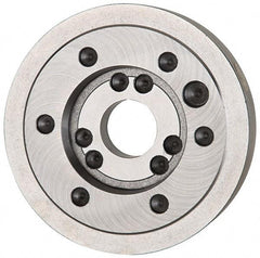 Bison - Adapter Back Plate for 12-1/2" Diam Independent & Self Centering Lathe Chucks - A1/A2-8 Mount, 4.06" Through Hole Diam, 5-1/2" ID, 12.52" OD, 1.7" Flange Height - Exact Industrial Supply