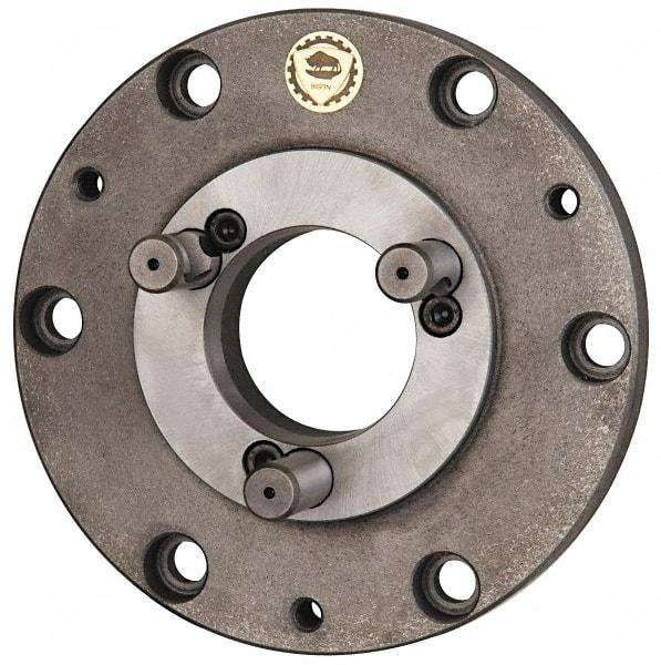 Pratt Burnerd America - Adapter Back Plate for 12" Diam Self Centering Lathe Chucks - L-2 Mount, 3.285" Through Hole Diam, Steel - Exact Industrial Supply