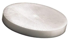 Made in USA - 6 Inch Diameter, 6 Inch Thick, Plastic Disc - Natural, Acetal - Exact Industrial Supply
