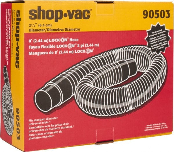 Shop-Vac - 8' Hose Length, 2-1/2" Hose - Exact Industrial Supply