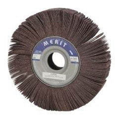 Merit Abrasives - 10" Diam, 80 Grit Aluminum Oxide Unmounted Flap Wheel - 1-3/4" Hole, 2" Wide, Coated, Medium Grade, 4,000 Max RPM , Cloth Backing - Exact Industrial Supply