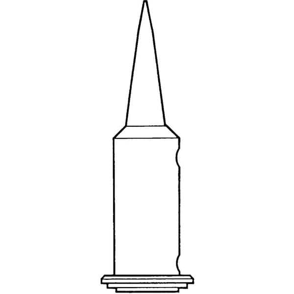 Weller - Soldering Iron Tips; Type: Chisel Tip ; Tip Diameter: 0.790 (Inch); Tip Diameter: 0.790 (mm) - Exact Industrial Supply