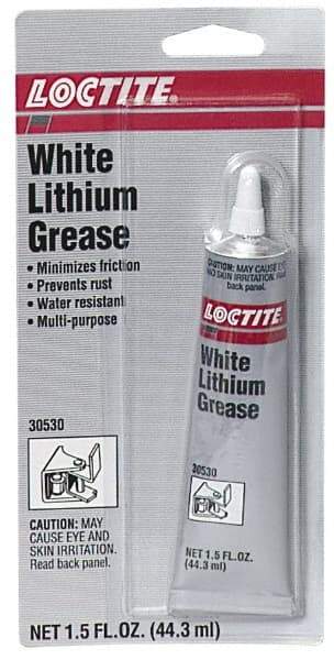 Loctite - 1.5 oz Cartridge Lithium General Purpose Grease - White, 380°F Max Temp, - Exact Industrial Supply