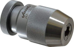 Jacobs - JT33, 3/64 to 1/2" Capacity, Tapered Mount Drill Chuck - Keyless, 1-13/16" Sleeve Diam, 3-15/32" Open Length - Exact Industrial Supply