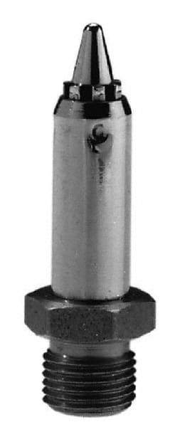 Silvent - Blow Gun Safety Nozzle - 1/8 MPT, 1.56" Hose Length, Stainless Steel, 145 psi, 750°F - Exact Industrial Supply