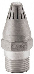 Silvent - Blow Gun High Force Nozzle - 3/8 MPT, 1.81" Hose Length, Aluminum, 145 psi, 238°F - Exact Industrial Supply