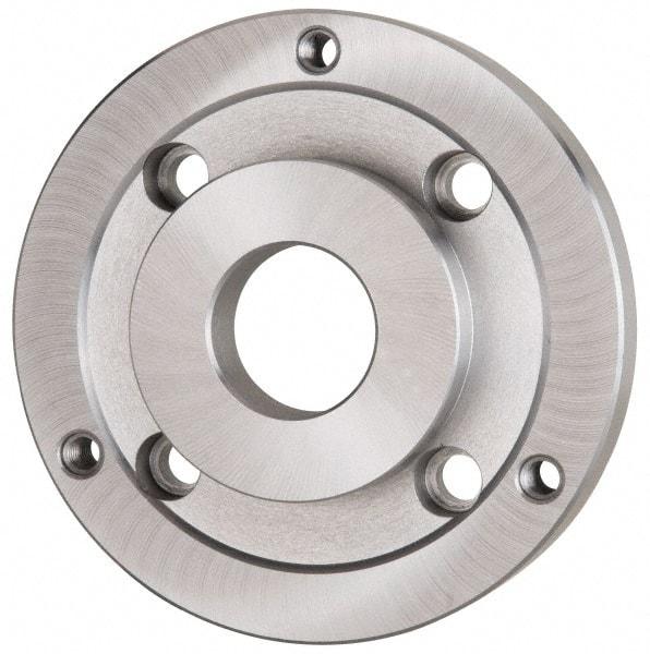 Bison - Adapter Back Plate for 15-3/4" Diam Self Centering Lathe Chucks - A2-8 Mount, 5.346" Through Hole Diam, 11-3/4" OD, 1.46" Flange Height, Steel - Exact Industrial Supply