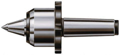 Rohm - MT6 Taper Shank, 4.61" Head Diam Live Center - 4,800 Max RPM, 4.1" Head Length, 2.28" Point Diam, 3.032" Point Len, 6,600 Lb Max Workpc, 14.27" OAL, Long Point - Exact Industrial Supply