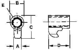 Kennametal - Series A2, Clamp for Indexables - Left Hand Cut, Compatible with 125.616 Clamp Screws - Exact Industrial Supply