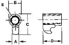 Kennametal - Series A2, Clamp for Indexables - Left Hand Cut, Compatible with 125.616 Clamp Screws - Exact Industrial Supply