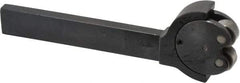 Knurlcraft - Neutral Cut, Diamond & Straight, 5/16" Wide 3/4" High x 4-5/16" Long Rectangle Shank, Self Centering Bump Knurlers - 2 Knurls Required (Included), 5/8" Diam x 5/16" Wide Face, 7/32" Hole Diam, Series AJ - Exact Industrial Supply