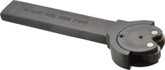 Knurlcraft - Neutral Cut, Diamond & Straight, 3/8" Wide 7/8" High x 4-5/16" Long Rectangle Shank, Self Centering Bump Knurlers - 2 Knurls Required (Included), 5/8" Diam x 5/16" Wide Face, 7/32" Hole Diam, Series AJ - Exact Industrial Supply