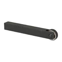 Value Collection - Neutral Cut, Straight, 1/2" Wide 1/2" High x 4" Long Square Shank, Pivot-Head Bump Knurlers - 1 Knurl Required (Included), 3/4" Diam x 1/4" Wide Face, 1/4" Hole Diam, Series KT - Exact Industrial Supply