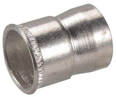 Made in USA - M3x0.50 Metric Coarse, Cadmium-Plated, Aluminum Knurled Rivet Nut Inserts - 0.76mm to 2.29mm Grip, 4.76mm Drill Size, 5.63mm Body Diam - Exact Industrial Supply