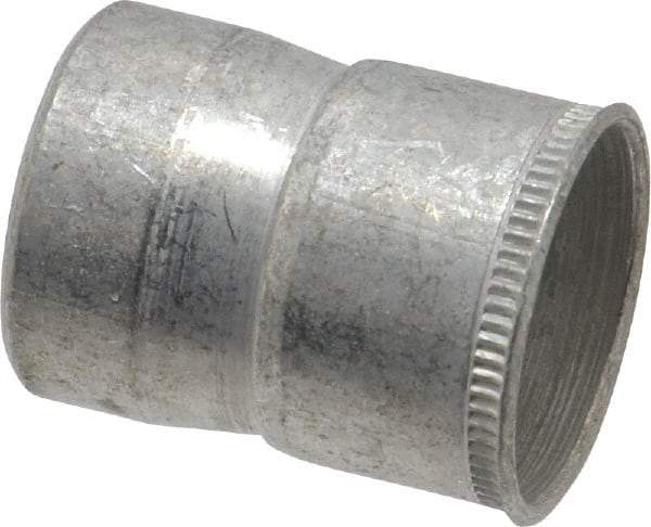 Made in USA - 3/8-16 UNC, Cadmium-Plated, Steel Knurled Rivet Nut Inserts - 0.03" to 0.09" Grip, 9/16" Drill Size, 0.588" Body Diam - Exact Industrial Supply