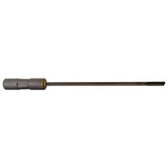 Made in USA - #32, 4" Flute Length, 3" Depth of Cut, Carbide-Tipped Shank, Single Flute Gun Drill - Exact Industrial Supply