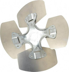 Made in USA - 10" Blade Diam, Commercial Fan Blade - Counterclockwise Rotation, 4 Blades - Exact Industrial Supply