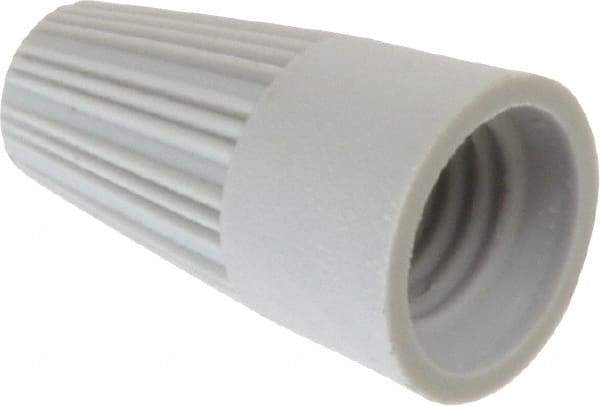 Thomas & Betts - 1, 22 + & 1, 20 to 2, 16 AWG, 300 Volt, Corrosion Resistant, Standard Twist on Wire Connector - Gray - Exact Industrial Supply