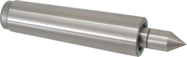 Royal Products - MT4 Taper Shank, 1.231" Head Diam 1,835 Lb Capacity Live Center - 4,500 Max RPM, 3/16" Head Length, 5/8" Point Diam, 1-3/8" Point Len, 1,400 Lb Max Workpc, 5-15/16" OAL, Standard Point - Exact Industrial Supply