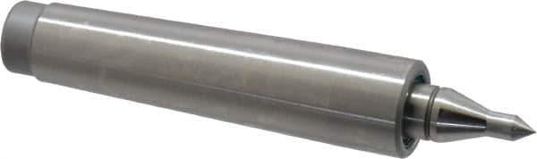 Royal Products - MT2 Taper Shank, 0.7" Head Diam 300 Lb Capacity Live Center - 5,000 Max RPM, 0.39" Point Diam, 7/8" Point Len, 150 Lb Max Workpc, 3-15/16" OAL, 3/16" Tip Diam, Long Point - Exact Industrial Supply