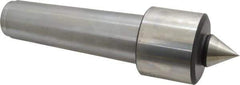 Royal Products - MT5 Taper Shank, 2.45" Head Diam 5,740 Lb Capacity Live Center - 4,500 Max RPM, 2.03" Head Length, 1-1/8" Point Diam, 1-3/16" Point Len, 750 Lb Max Workpc, 8-13/16" OAL, Standard Point - Exact Industrial Supply