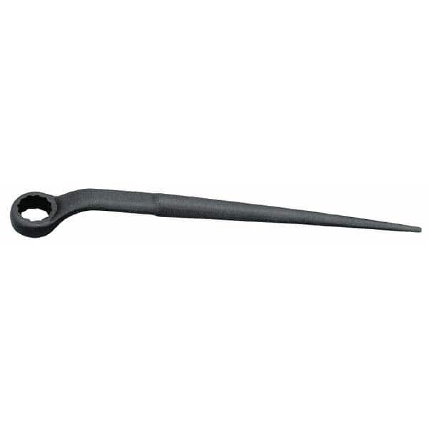 Martin Tools - 1-1/8", 12 Point, Black Finish, Single End, Spud Handle Box Wrench - Exact Industrial Supply