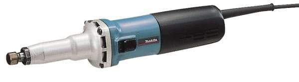 Makita - 1/4 Inch Collet, 7,000 to 28,000 RPM, Straight, Electric Die Grinder - 120 Volt, 6.6 Amp - Exact Industrial Supply