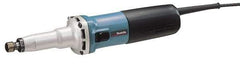 Makita - 1/4 Inch Collet, 7,000 to 28,000 RPM, Straight, Electric Die Grinder - 120 Volt, 6.6 Amp - Exact Industrial Supply