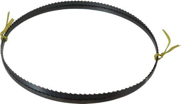 Starrett - 4 TPI, 7' 9" Long x 3/8" Wide x 0.025" Thick, Welded Band Saw Blade - Carbon Steel, Toothed Edge, Raker Tooth Set, Flexible Back, Contour Cutting - Exact Industrial Supply