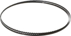 Starrett - 4 TPI, 7' 8" Long x 1/4" Wide x 0.025" Thick, Welded Band Saw Blade - Carbon Steel, Toothed Edge, Raker Tooth Set, Flexible Back, Contour Cutting - Exact Industrial Supply