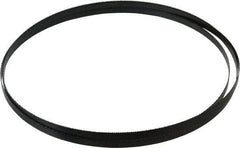 Starrett - 14 TPI, 7' 11" Long x 3/8" Wide x 0.025" Thick, Welded Band Saw Blade - Carbon Steel, Toothed Edge, Raker Tooth Set, Flexible Back, Contour Cutting - Exact Industrial Supply