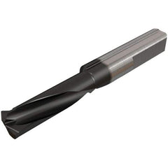 Iscar - 12mm Cutting Depth, 6mm Diam, Internal/External Thread, Solid Carbide, Single Point Threading Tool - TiAlN/TiN Finish, 34mm OAL, 6mm Shank Diam, 0.06" Projection from Edge, 0.5 to 1mm Pitch, 60° Profile Angle - Exact Industrial Supply