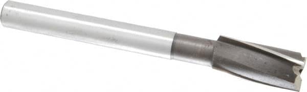Value Collection - 23/32" Diam, 1/2" Shank, Diam, 3 Flutes, Straight Shank, Interchangeable Pilot Counterbore - Exact Industrial Supply