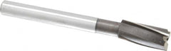 Value Collection - 23/32" Diam, 1/2" Shank, Diam, 3 Flutes, Straight Shank, Interchangeable Pilot Counterbore - Exact Industrial Supply