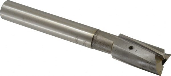 Value Collection - 27/32" Diam, 3/4" Shank, Diam, 3 Flutes, Straight Shank, Interchangeable Pilot Counterbore - Exact Industrial Supply