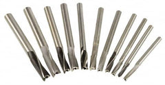 Value Collection - 11 Piece, 3 Flutes, Straight Shank, Interchangeable Pilot Counterbore Set - Exact Industrial Supply