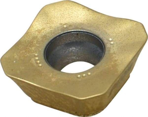 Seco - SEMX1204 M15 Grade F40M Carbide Milling Insert - TiAlN/TiN Finish, 0.187" Thick, 1/2" Inscribed Circle
