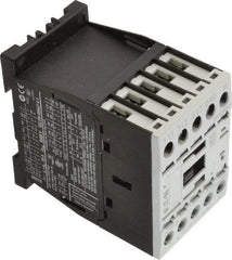 Eaton Cutler-Hammer - 3 Pole, 24 Coil VAC, 20 Amp, Nonreversible Open Enclosure IEC Contactor - 1 Phase hp: 0.25 at 115 V, 0.75 at 200 V, 1 at 230 V, 3 Phase hp: 1.5 at 200 V, 2 at 230 V, 3 at 460 V, 5 at 575 V, 7 Amp Inductive Load Rating Listed - Exact Industrial Supply