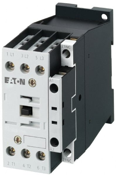 Eaton Cutler-Hammer - 3 Pole, 415 Coil VAC at 50 Hz and 480 Coil VAC at 60 Hz, 40 Amp, Nonreversible Open Enclosure IEC Contactor - Exact Industrial Supply