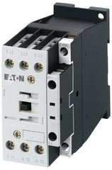 Eaton Cutler-Hammer - 3 Pole, 24 Coil VAC, 18 Amp, Nonreversible Open Enclosure IEC Contactor - 1 Phase hp: 2 at 115 V, 2 at 200 V, 3 at 230 V, 3 Phase hp: 10 at 460 V, 15 at 575 V, 5 at 200 V, 5 at 230 V, 18 Amp Inductive Load Rating Listed - Exact Industrial Supply