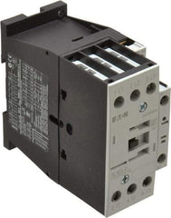 Eaton Cutler-Hammer - 3 Pole, 24 Coil VAC, 40 Amp, Nonreversible Open Enclosure IEC Contactor - 1 Phase hp: 2 at 115 V, 3 at 200 V, 5 at 230 V, 3 Phase hp: 10 at 230 V, 15 at 460 V, 20 at 575 V, 7.5 at 200 V, 25 Amp Inductive Load Rating Listed - Exact Industrial Supply