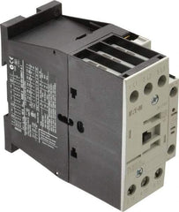 Eaton Cutler-Hammer - 3 Pole, 24 to 27 Coil VDC, 40 Amp, Nonreversible Open Enclosure IEC Contactor - 1 Phase hp: 3 at 115 V, 5 at 200 V, 5 at 230 V, 3 Phase hp: 10 at 200 V, 10 at 230 V, 20 at 460 V, 25 at 575 V, 32 Amp Inductive Load Rating Listed - Exact Industrial Supply