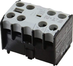 Eaton Cutler-Hammer - 6 to 9 Amp, Contactor Front Mount Auxiliary Contact - For Use with Miniature Contactor and XTRM Miniature Control Relay - Exact Industrial Supply