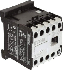 Eaton Cutler-Hammer - 3 Pole, 208 Coil VAC at 60 Hz, Nonreversible Open Enclosure IEC Contactor - 1 Phase hp: 0.5 at 115 V, 1 at 200 V, 1.5 at 230 V, 3 Phase hp: 2 at 200 V, 3 at 230 V, 5 at 460 V, 5 at 575 V, 8.80 Amp Inductive Load Rating Listed - Exact Industrial Supply